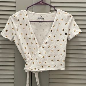 Hollister Must Have Baby Tee with Sunflowers